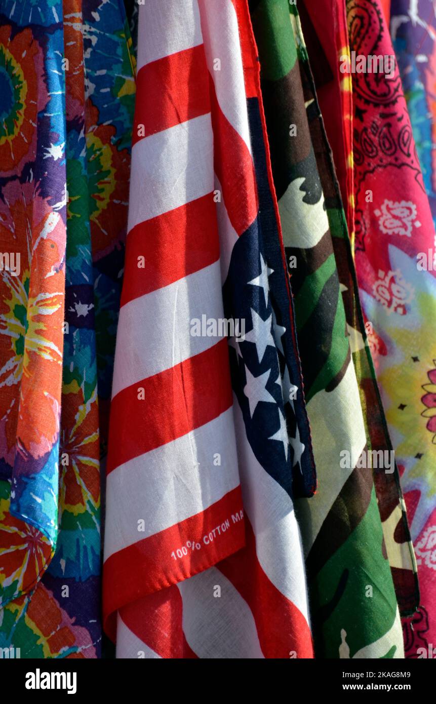 tessuti dai colori vivaci Foto Stock