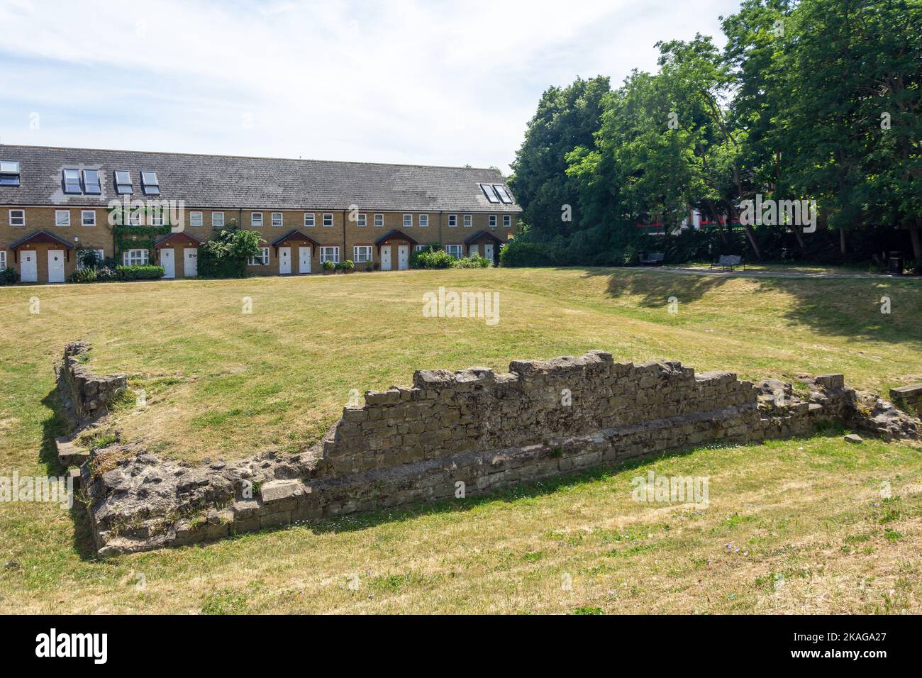 Re Edoardo III Manor House rovine, Bermondsey Wall East, Rotherhithe, il comune di Londra di Southwark, Greater London, Inghilterra, Regno Unito Foto Stock