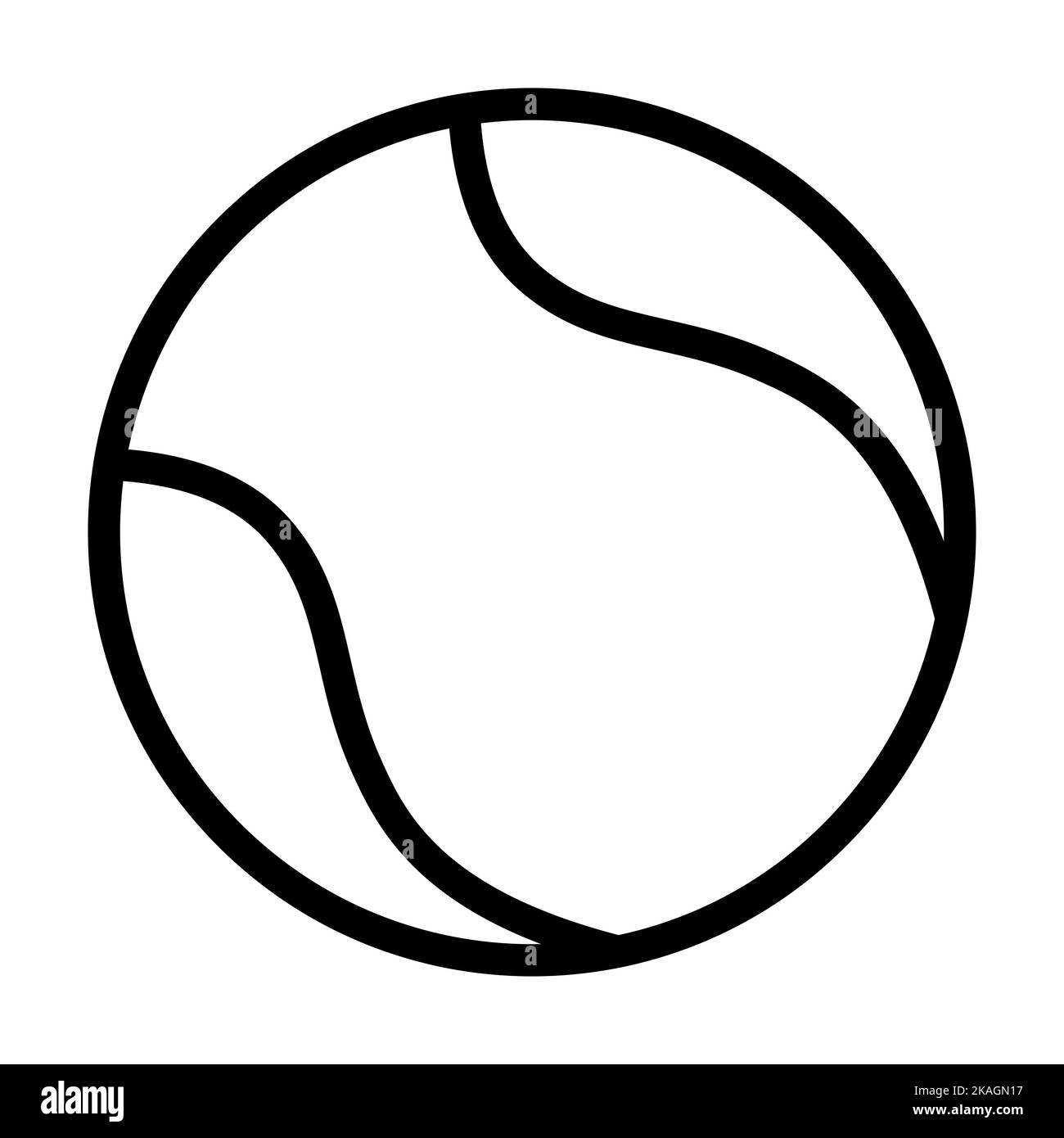 vettore icona palla da tennis per grafica, logo, sito web, social media, app mobile, Illustrazione dell'interfaccia utente Illustrazione Vettoriale