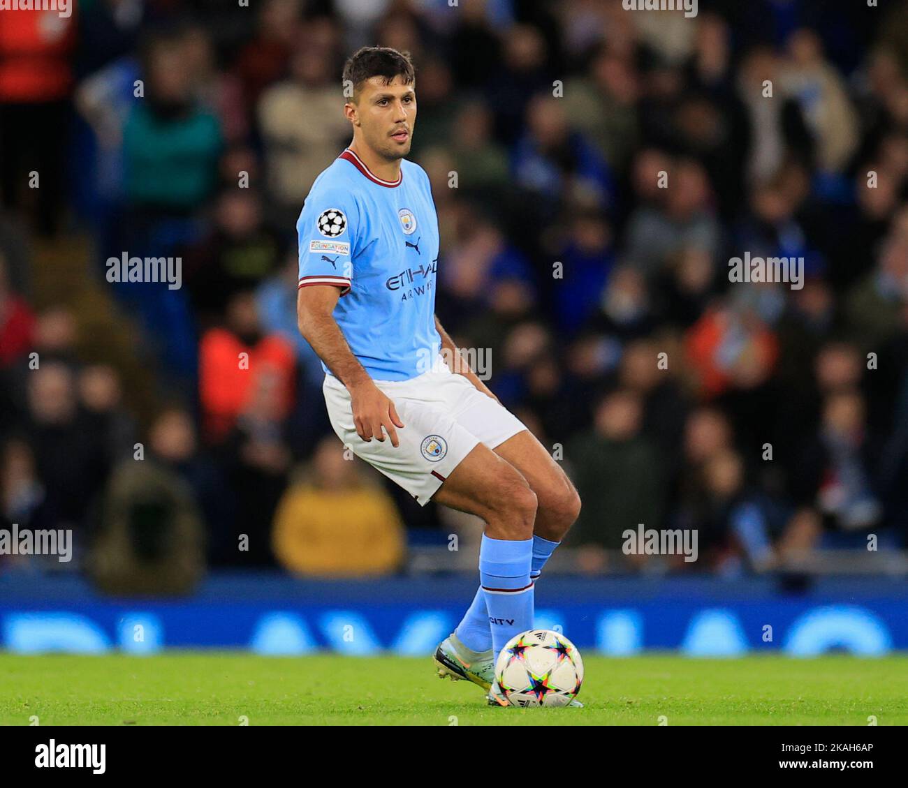 Manchester, Regno Unito. 02nd Nov 2022. Rodrigo #16 di Manchester City durante la partita della UEFA Champions League Manchester City vs Siviglia allo stadio Etihad di Manchester, Regno Unito, 2nd novembre 2022 (Foto di Conor Molloy/News Images) a Manchester, Regno Unito il 11/2/2022. (Foto di Conor Molloy/News Images/Sipa USA) Credit: Sipa USA/Alamy Live News Foto Stock