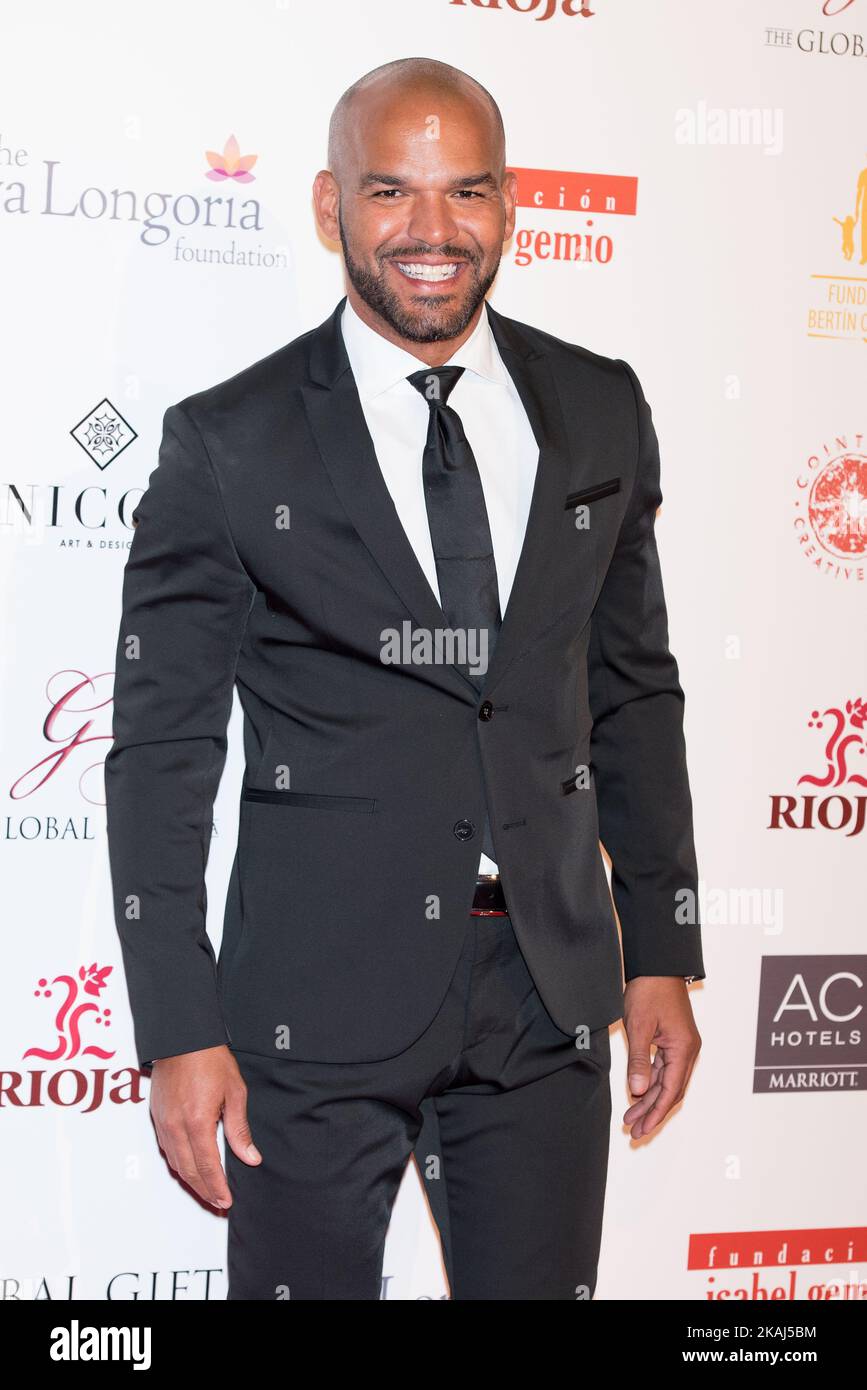 Amauri Nolasco partecipa al Global Gift Gala di Madrid il 2 aprile 2016 Foto Stock