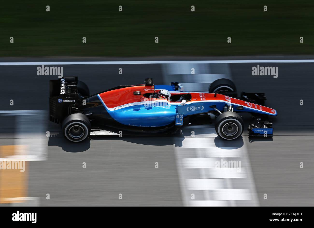 Jordan King durante la seconda giornata del test di Formula 1, svoltasi sul circuito Barcelona-Catalunya, il 18 maggio 2016.Photo: Jordi Galbany/Urbanandsport/Nurphoto -- (Photo by Urbanandsport/NurPhoto) *** Please use Credit from Credit Field *** Foto Stock