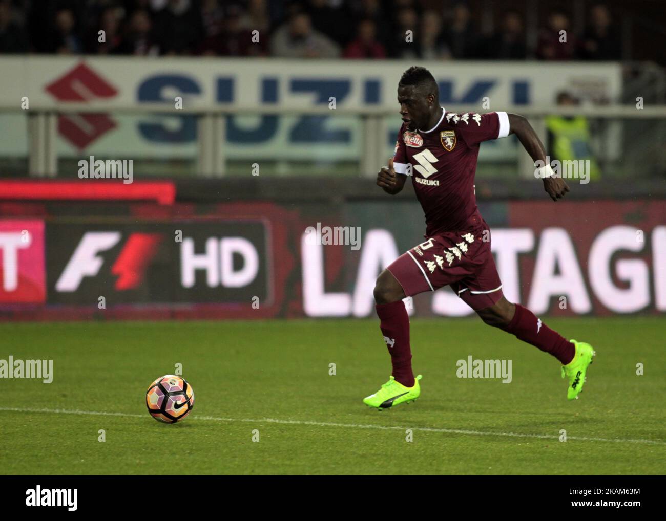 Afriyie Acquah in azione durante la Serie A match tra FC Torino e FC Internazionale allo Stadio Olimpico di Torino il 18 marzo 2017 a Torino. (Foto di Loris Roselli/NurPhoto) *** Please use Credit from Credit Field *** Foto Stock