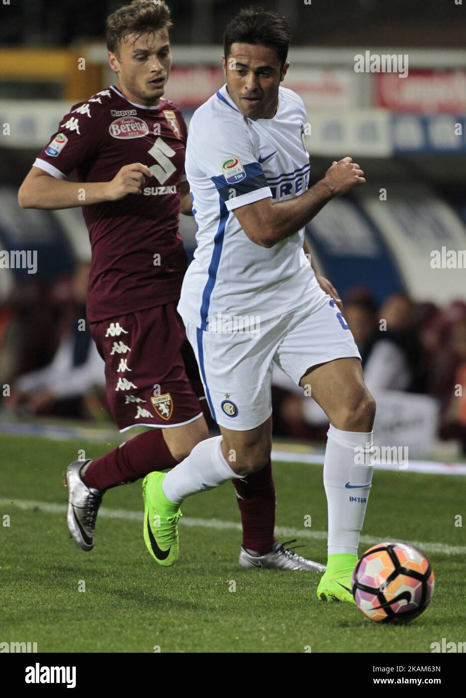 Eder in azione durante la Serie A match tra FC Torino e FC Internazionale allo Stadio Olimpico di Torino il 18 marzo 2017 a Torino. (Foto di Loris Roselli/NurPhoto) *** Please use Credit from Credit Field *** Foto Stock