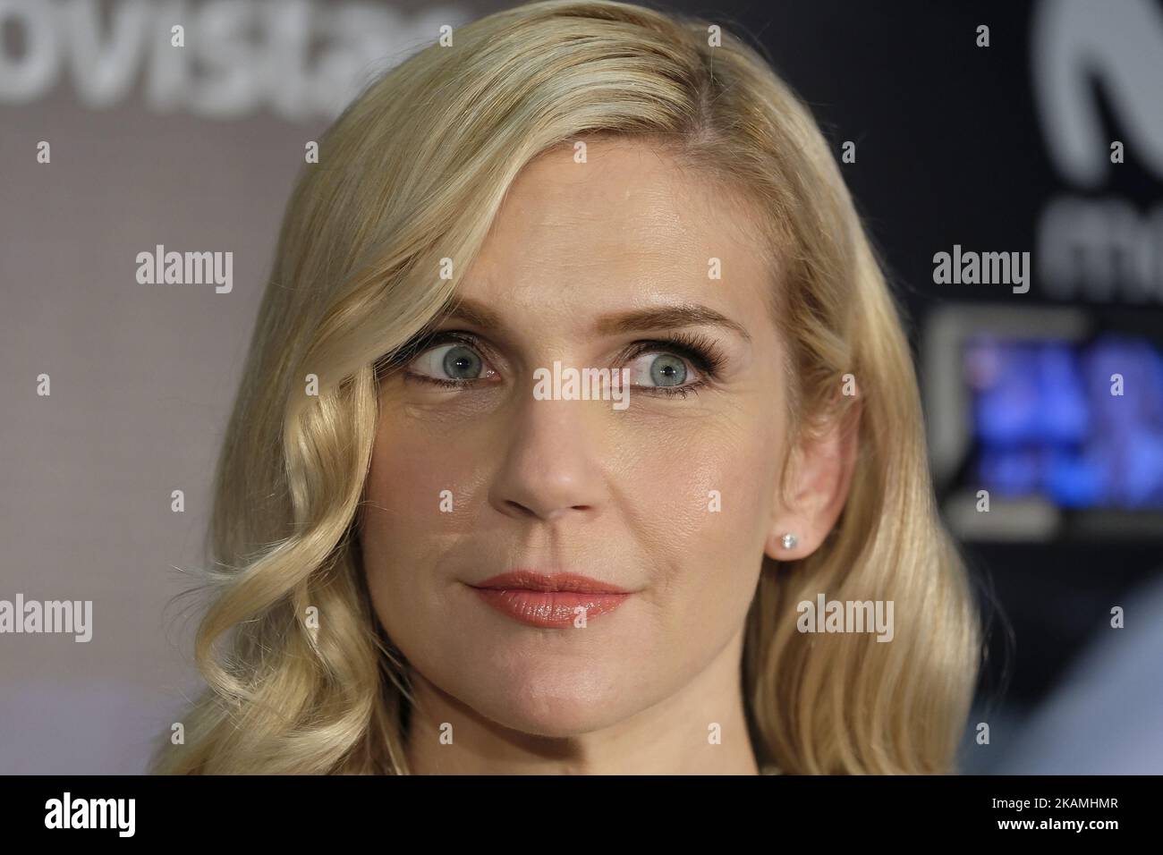 L'attrice Rhea Seehorn partecipa alla presentazione della serie 'Better Call Saul' di MovieStar TV a Madrid. Il 18 aprile 2017 a Madrid, Spagna. (Foto di Oscar Gonzalez/NurPhoto) *** Please use Credit from Credit Field *** Foto Stock