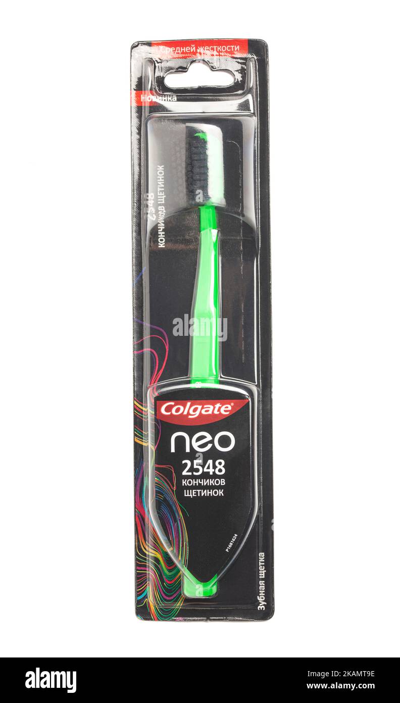 Mosca, Russia, novembre 03,2022: Spazzolino Colgate Neo. Foto Stock