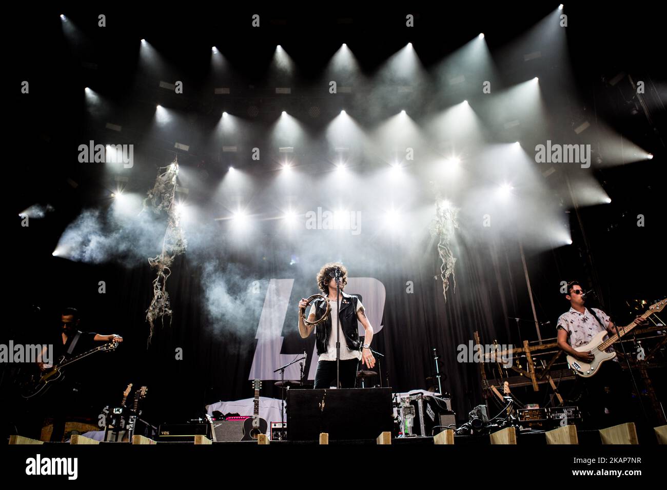 La cantante e cantautrice alternative rock americana LP sul palco in occasione del Moon&Stars Festival 2017 di Locarno, Svizzera, il 15 luglio 2017. (Foto di Roberto Finizio/NurPhoto) *** si prega di utilizzare il credito del campo *** Foto Stock