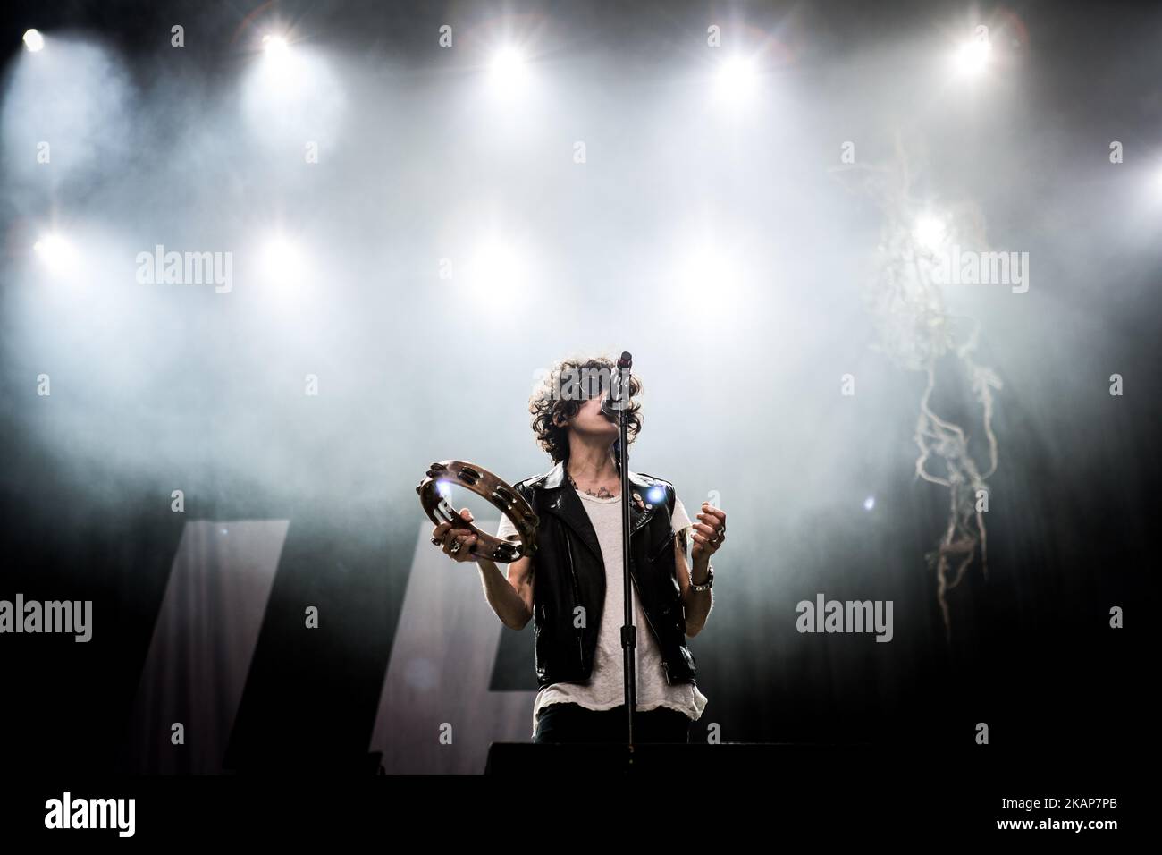 La cantante e cantautrice alternative rock americana LP sul palco in occasione del Moon&Stars Festival 2017 di Locarno, Svizzera, il 15 luglio 2017. (Foto di Roberto Finizio/NurPhoto) *** si prega di utilizzare il credito del campo *** Foto Stock