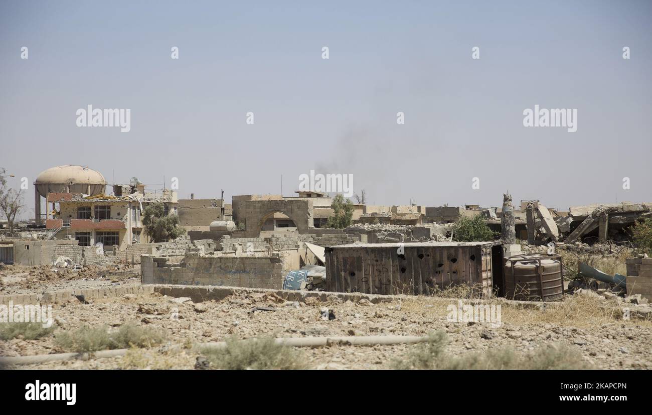 West Mosul si trova in rovina come il combattimento per Mosul sta disegnando ad un fine. West Mosul 27 luglio 2017 (Foto di Noe Falk Nielsen/NurPhoto) *** Please use Credit from Credit Field *** Foto Stock