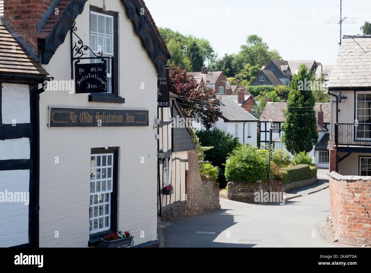 Ye Olde Salutation Inn, Weobley, Herefordshire Foto Stock