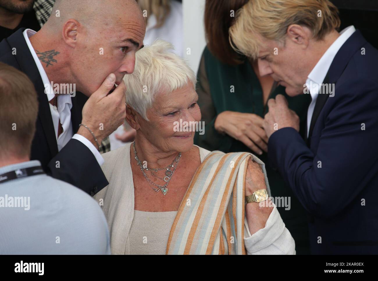 Venezia, Italia. 03 Settembre 2017. Judi Dench partecipa alla manifestazione "Victoria & Abdul and Jaeger-LeCoultre Glory to the Filmaker Award 2017" Cinema fotocall durante il 74th° Festival di Venezia (Foto di Matteo Chinellato/NurPhoto) Foto Stock