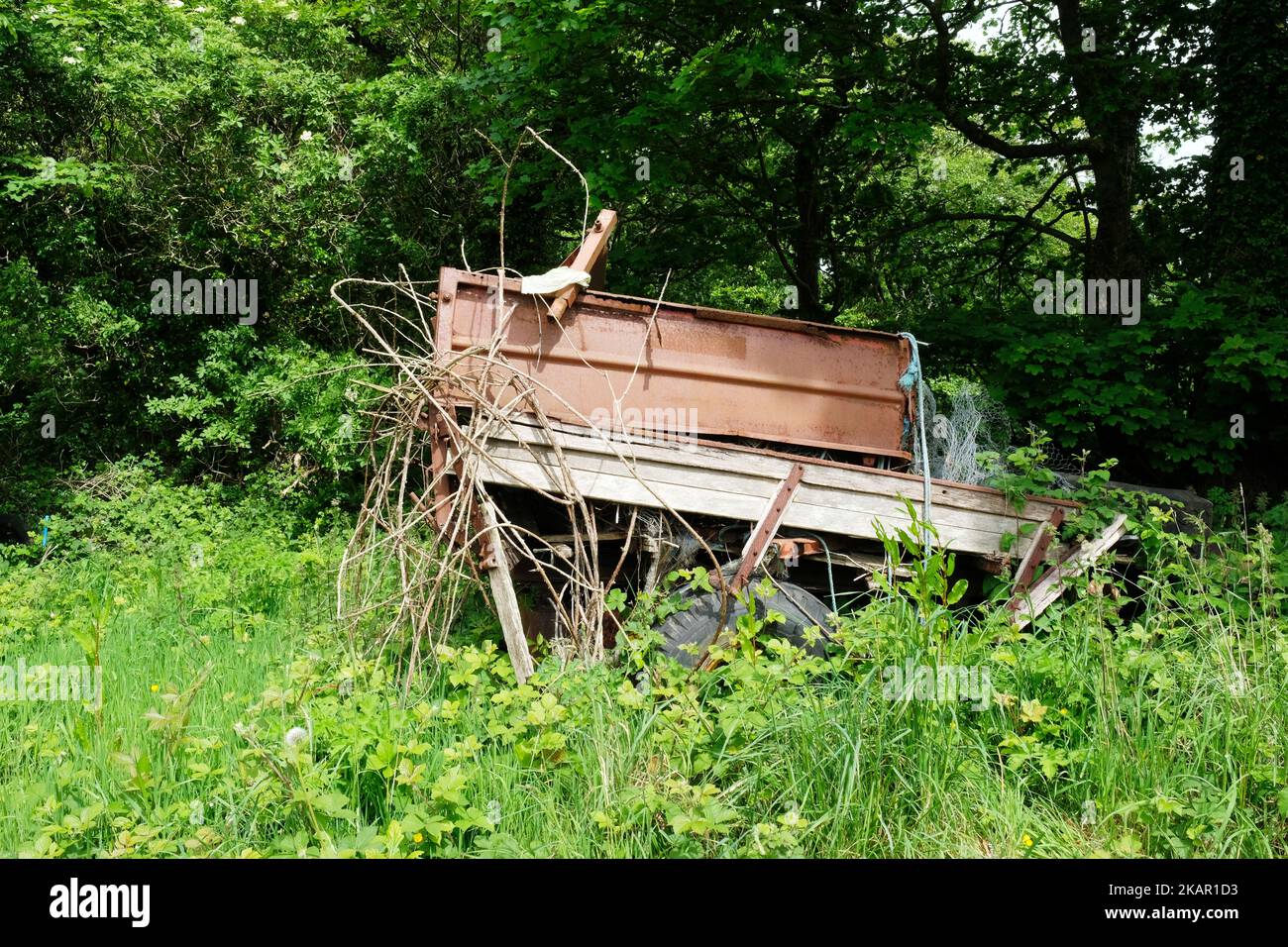 Macchine agricole scartate - John Gollop Foto Stock
