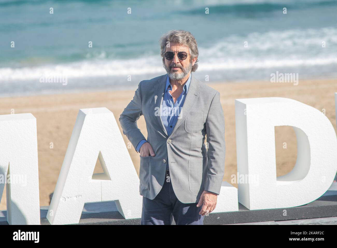 L'attore Ricardo Darin partecipa alla fotocellula 'la Cordillera' durante il 65th° Festival Internazionale del Cinema di San Sebastian il 26 settembre 2017 a San Sebastian, Spagna. (Foto di COOLMedia/NurPhoto) Foto Stock