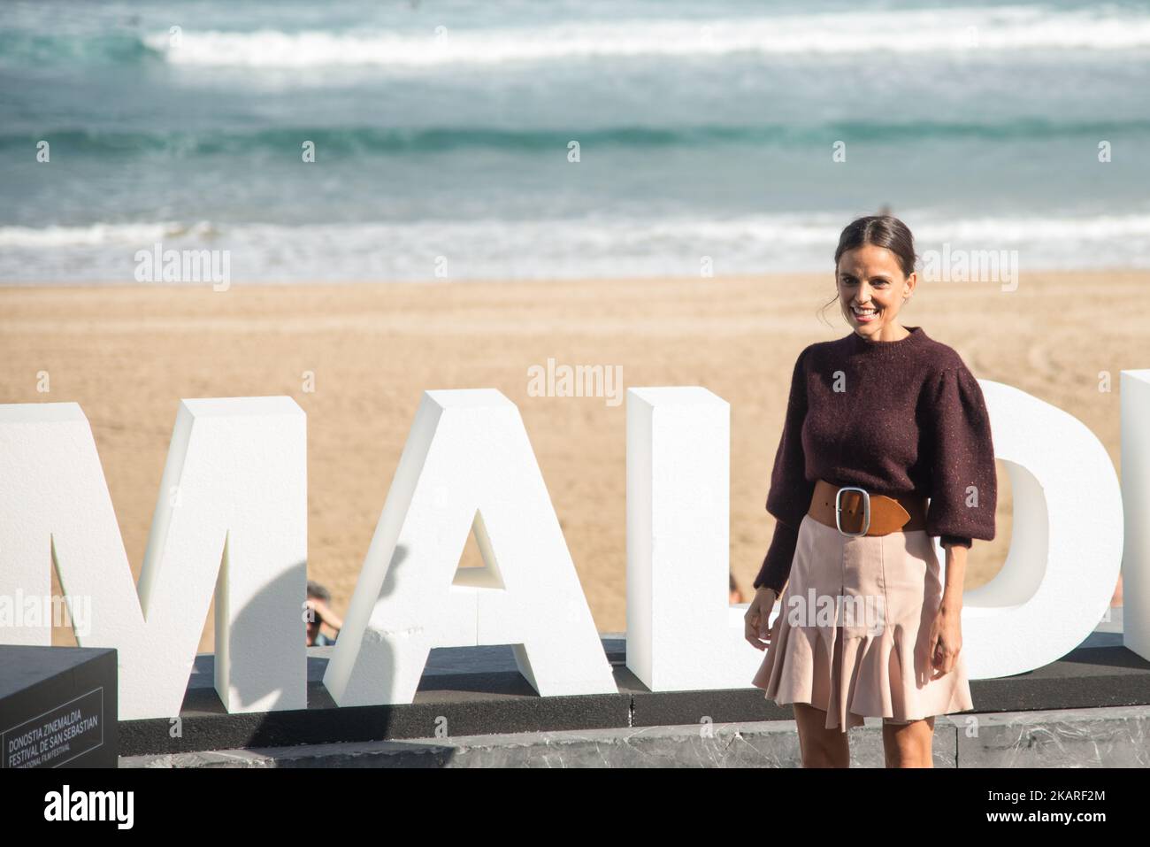 L'attrice spagnola Elena Anaya partecipa alla fotocellula 'la Cordillera' durante il San Sebastian International Film Festival del 65th il 26 settembre 2017 a San Sebastian, Spagna. (Foto di COOLMedia/NurPhoto) Foto Stock