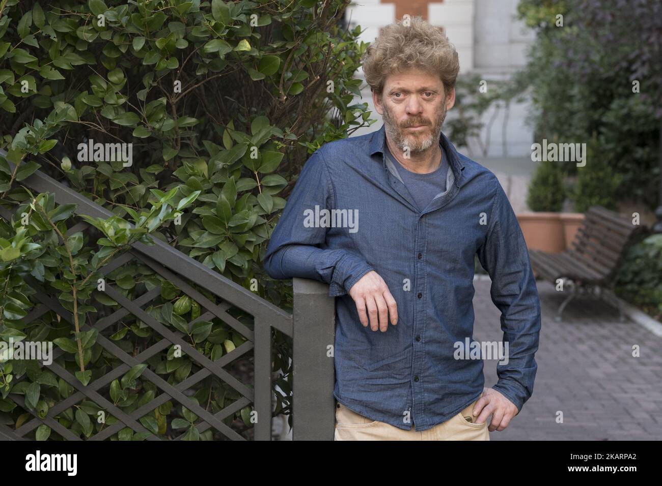 Il regista Pablo Solarz partecipa alla presentazione 'El ultimo Traje' di Madrid a Casa de America il 4 ottobre 2017 a Madrid, Spagna (Foto di Oscar Gonzalez/NurPhoto) Foto Stock