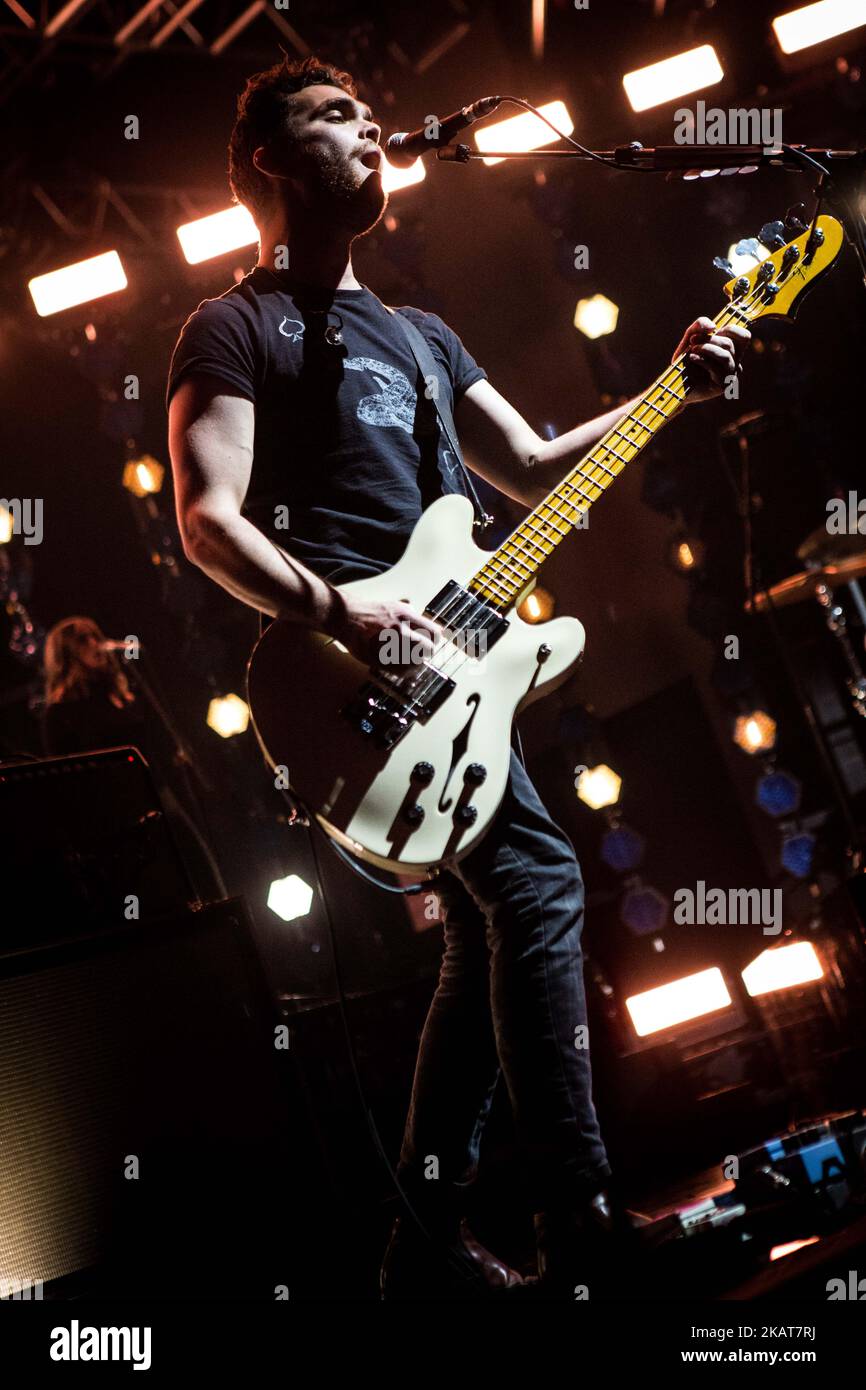 Mike Kerrv della band rock inglese Royal Band che si esibisce dal vivo al Fabrique di Milano il 2 novembre 2017. (Foto di Roberto Finizio/NurPhoto) Foto Stock