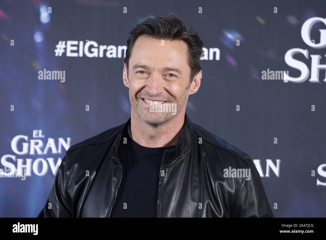 Hugh Jackman 'The Greatest Showman' film photocall, Madrid, Spagna - 01 Dec 2017 (Foto di Oscar Gonzalez/NurPhoto) Foto Stock