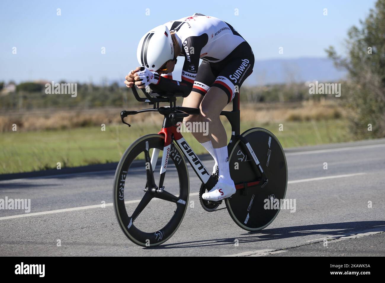 Chad Haga del Team Sunweb durante la 3rd tappa del Tour ciclistico dell'Algarve tra Lagoa e Lagoa, il 16 febbraio 2018. (Stampa LM/NurPhoto) Foto Stock