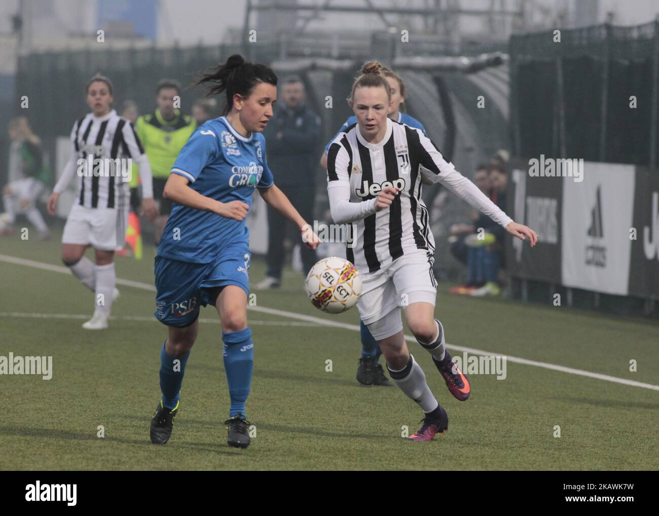 Sanni Franssi durante la Serie Una partita femminile tra Juventus Woman e Empoli Ladies a Vinovo-Torino, il 17 febbraio 2018 (Foto di Loris Roselli/NurPhoto). Foto Stock