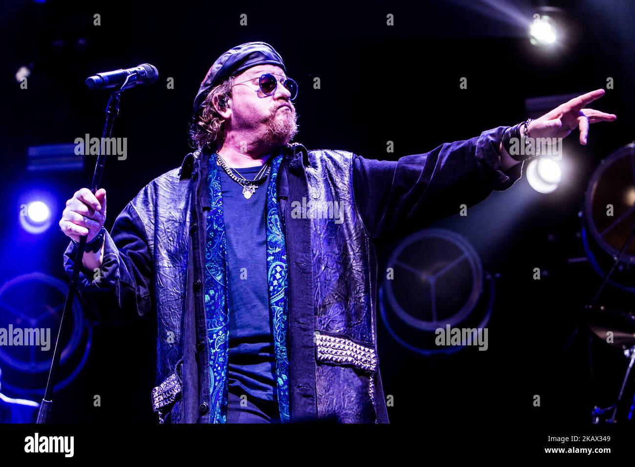 Joseph Williams di Toto suona dal vivo al Mediolanum Forum di Milano il 10 2018 marzo. Toto è diventato uno dei gruppi musicali più venduti della loro epoca (Foto di Mairo Cinquetti/NurPhoto) Foto Stock