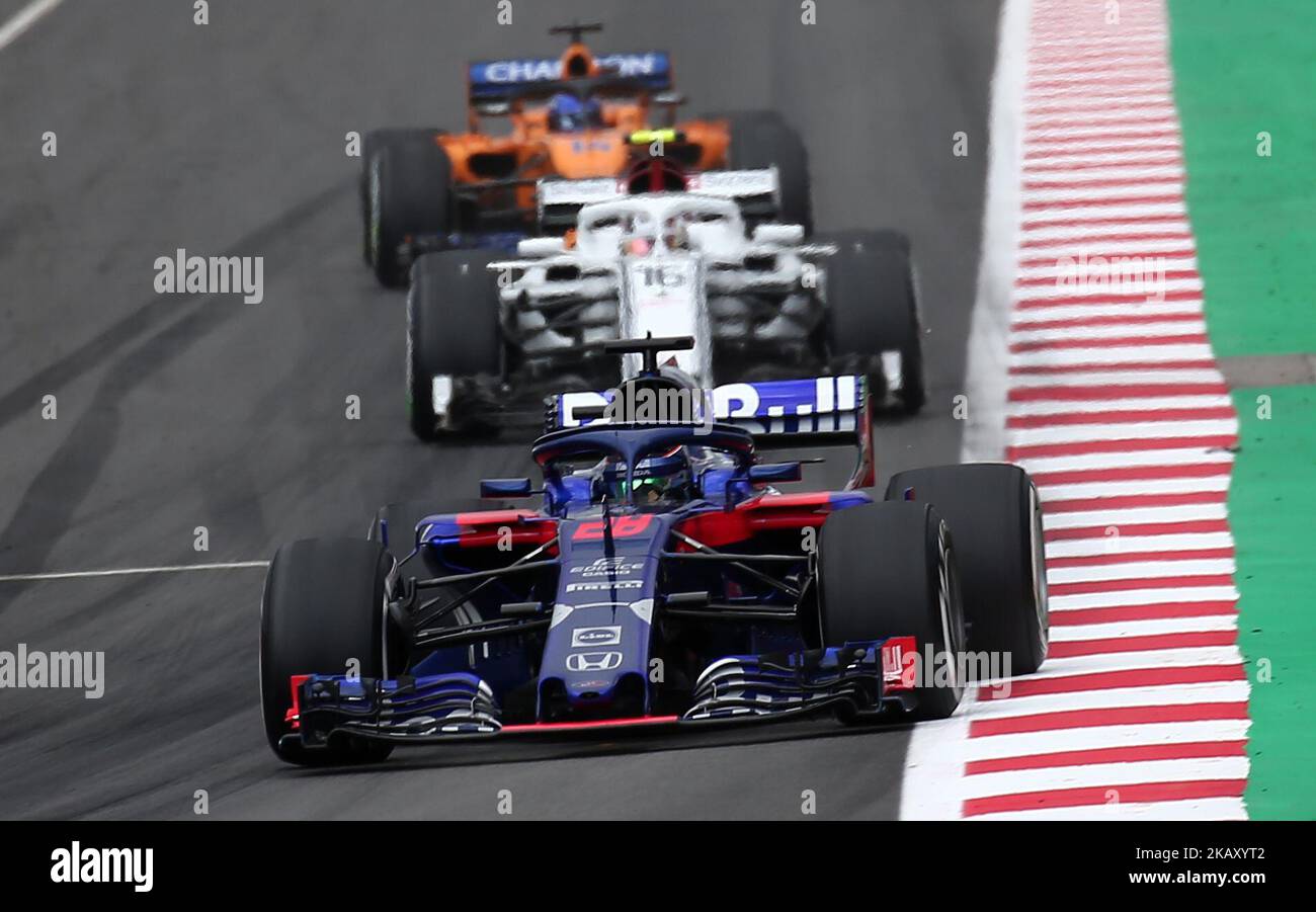 Brandon Hartley, team Toro Rosso, durante il GP di Spagna F1, il 13th maggio 2018 a Barcellona, Spagna. -- (Foto di Urbanandsport/NurPhoto) Foto Stock