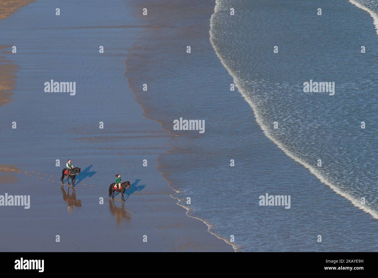 Spiaggia di Torimbia, Llanes, Asturias, Spagna Foto Stock