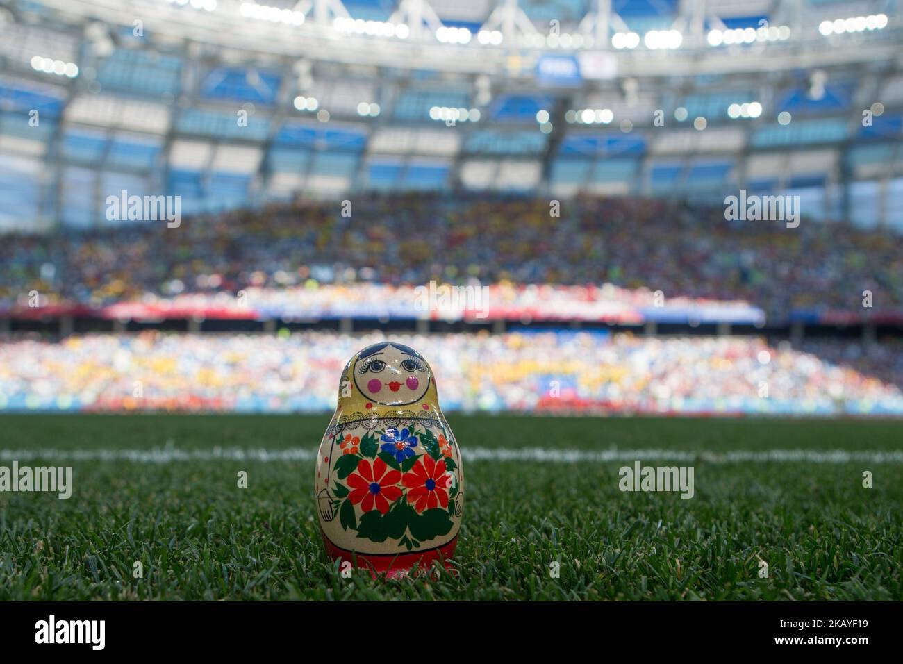 2018 Coppa del mondo FIFA Russia gruppo F incontro tra Svezia e Repubblica di Corea allo stadio Nizhniy Novgorod il 18 giugno 2018 a Nizhniy Novgorod, Russia. (Foto di Tomasz Jastrzebowski/NurPhoto) Foto Stock