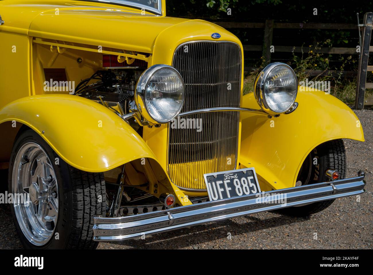 1932 Ford 3 asta calda finestrino Foto Stock