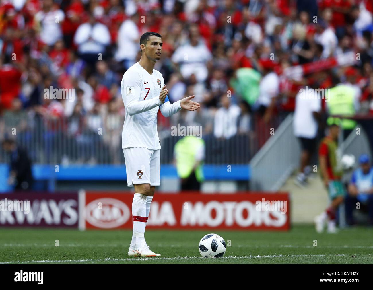 Gruppo B Portogallo / Marocco - Coppa del mondo FIFA Russia 2018 allo stadio Luzhniki di Mosca, Russia, il 20 giugno 2018. (Foto di Matteo Ciambelli/NurPhoto) Foto Stock