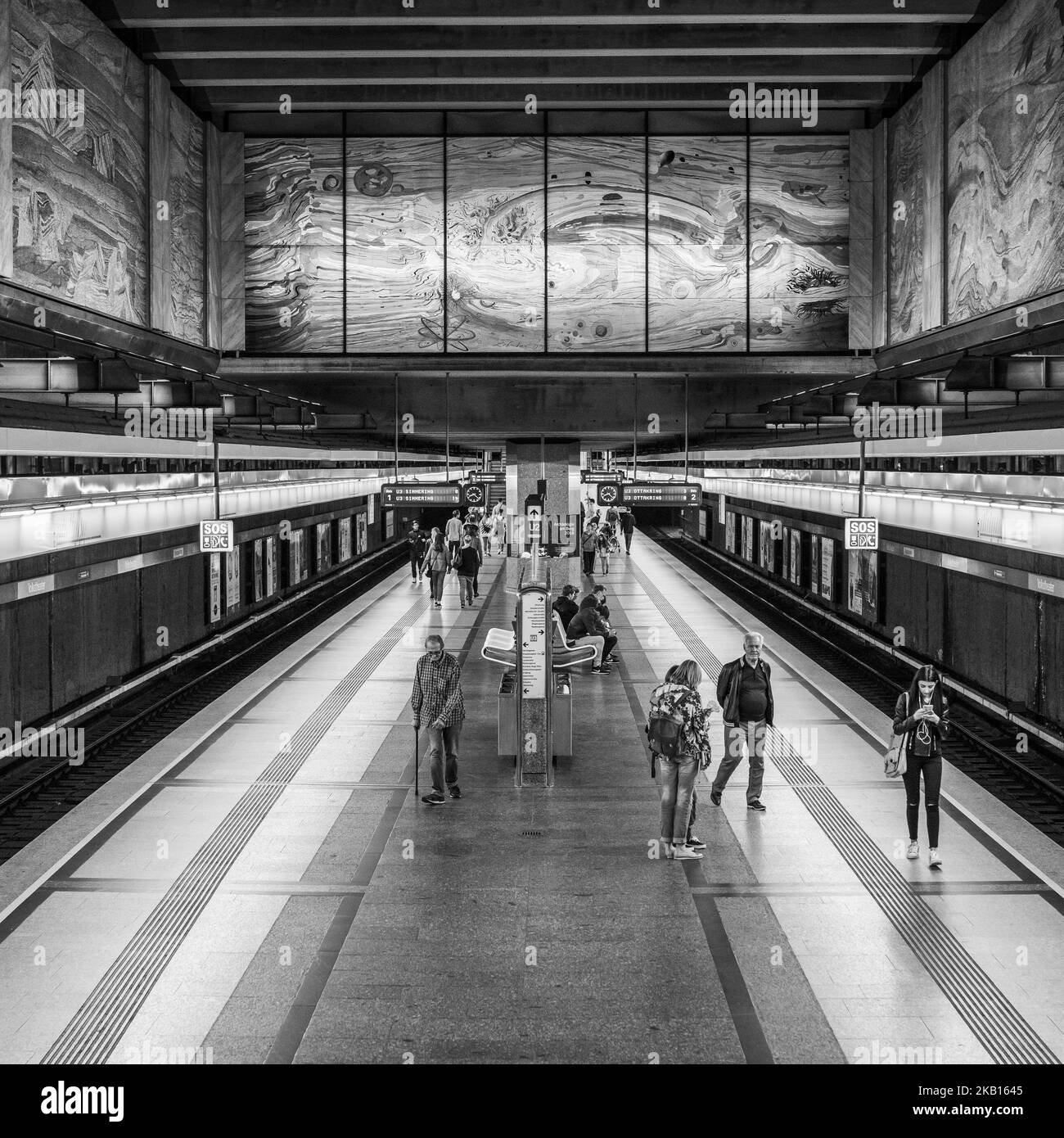 La metropolitana di Vienna che copre l'area metropolitana di Vienna, Austria. Si compone di cinque linee con una lunghezza totale di 78,5 km. 17 settembre 2018 (Foto di Oscar Gonzalez/NurPhoto) Foto Stock