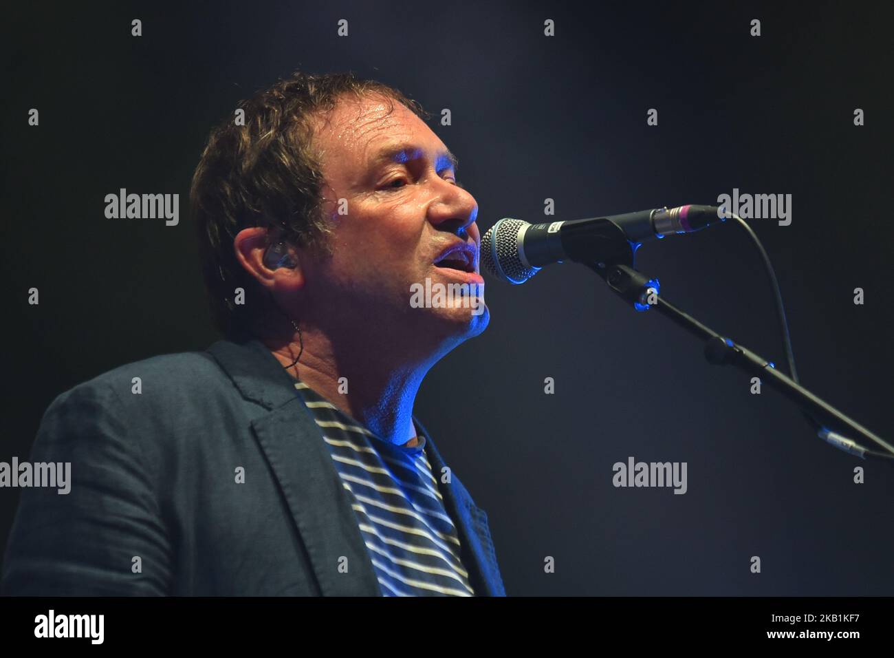 La rock band inglese Ocean Colour Scene si esibirà sul palco all'Academy Brixton del O2, durante lo Starshaped Festival, Londra, il 29 settembre 2018. L'attuale formazione è composta da Steve Cradock (chitarra), Simon Fowler (voce), Oscar Harrison (batteria) e Raymond Meade (basso). (Foto di Alberto Pezzali/NurPhoto) Foto Stock