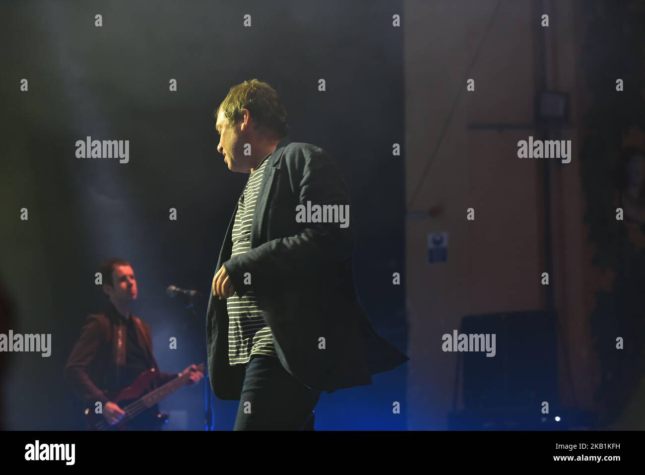 La rock band inglese Ocean Colour Scene si esibirà sul palco all'Academy Brixton del O2, durante lo Starshaped Festival, Londra, il 29 settembre 2018. L'attuale formazione è composta da Steve Cradock (chitarra), Simon Fowler (voce), Oscar Harrison (batteria) e Raymond Meade (basso). (Foto di Alberto Pezzali/NurPhoto) Foto Stock