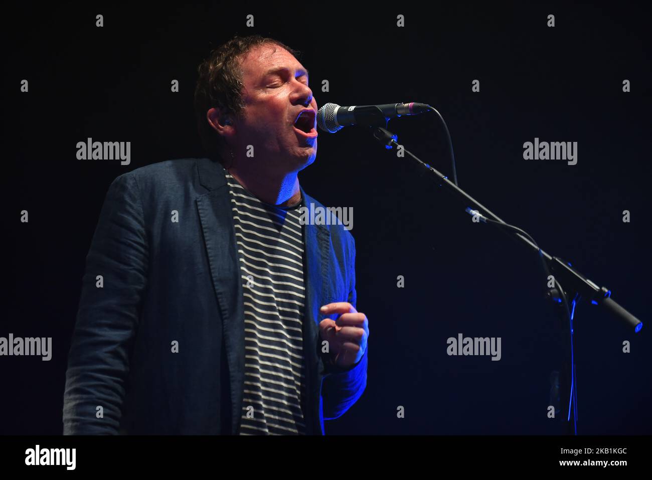 La rock band inglese Ocean Colour Scene si esibirà sul palco all'Academy Brixton del O2, durante lo Starshaped Festival, Londra, il 29 settembre 2018. L'attuale formazione è composta da Steve Cradock (chitarra), Simon Fowler (voce), Oscar Harrison (batteria) e Raymond Meade (basso). (Foto di Alberto Pezzali/NurPhoto) Foto Stock