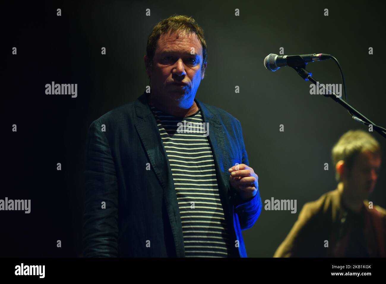 La rock band inglese Ocean Colour Scene si esibirà sul palco all'Academy Brixton del O2, durante lo Starshaped Festival, Londra, il 29 settembre 2018. L'attuale formazione è composta da Steve Cradock (chitarra), Simon Fowler (voce), Oscar Harrison (batteria) e Raymond Meade (basso). (Foto di Alberto Pezzali/NurPhoto) Foto Stock