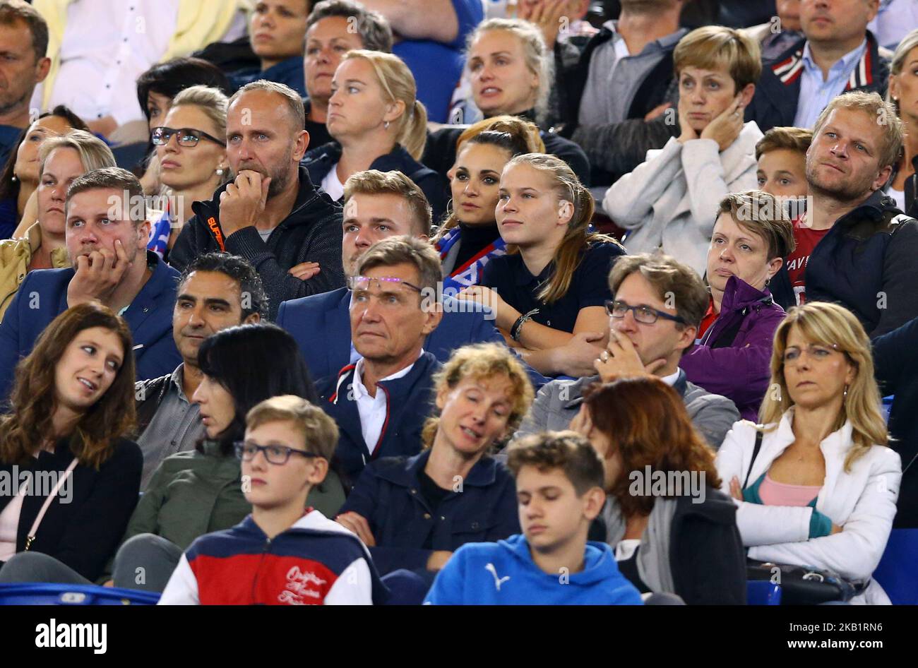 AS Roma / Viktoria Plzen : UEFA Champions League Group G deiezione dei tifosi Viktoria Plzen allo stadio Olimpico di Roma, Italia, il 2 ottobre 2018. (Foto di Matteo Ciambelli/NurPhoto) Foto Stock
