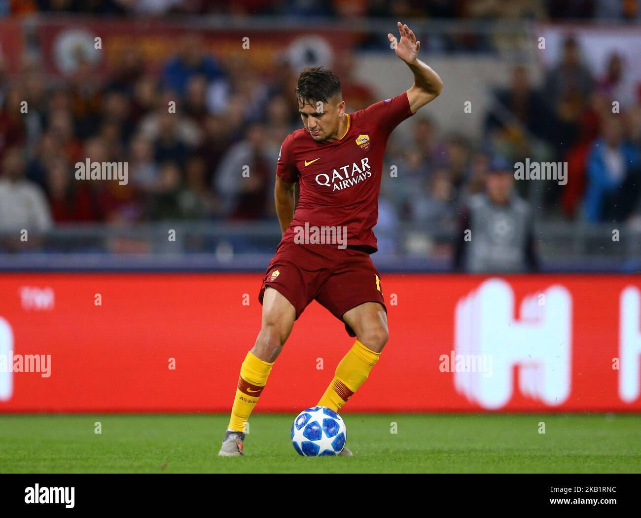 AS Roma / Viktoria Plzen : UEFA Champions League Group G Cengiz under of Roma allo Stadio Olimpico di Roma il 2 ottobre 2018. (Foto di Matteo Ciambelli/NurPhoto) Foto Stock