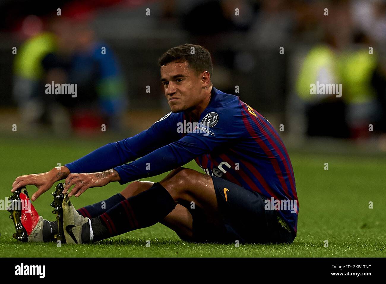 Coutinho di Barcellona durante la partita di Gruppo B della UEFA Champions League tra Tottenham Hotspurs e FC Barcelona al Wembley Stadium il 03 ottobre 2018 a Londra, Inghilterra. (Foto di Jose Breton/NurPhoto) Foto Stock