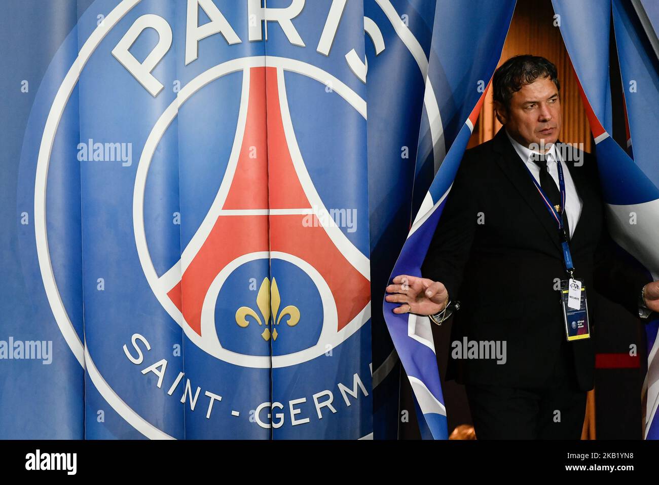 Ligue 1 partita tra Paris Saint-Germain (PSG) e Olympique Lyonnais (OL, Lione) allo stadio Parc des Princes il 7 ottobre 2018 a Parigi, Francia. (Foto di Julien Mattia/NurPhoto) Foto Stock