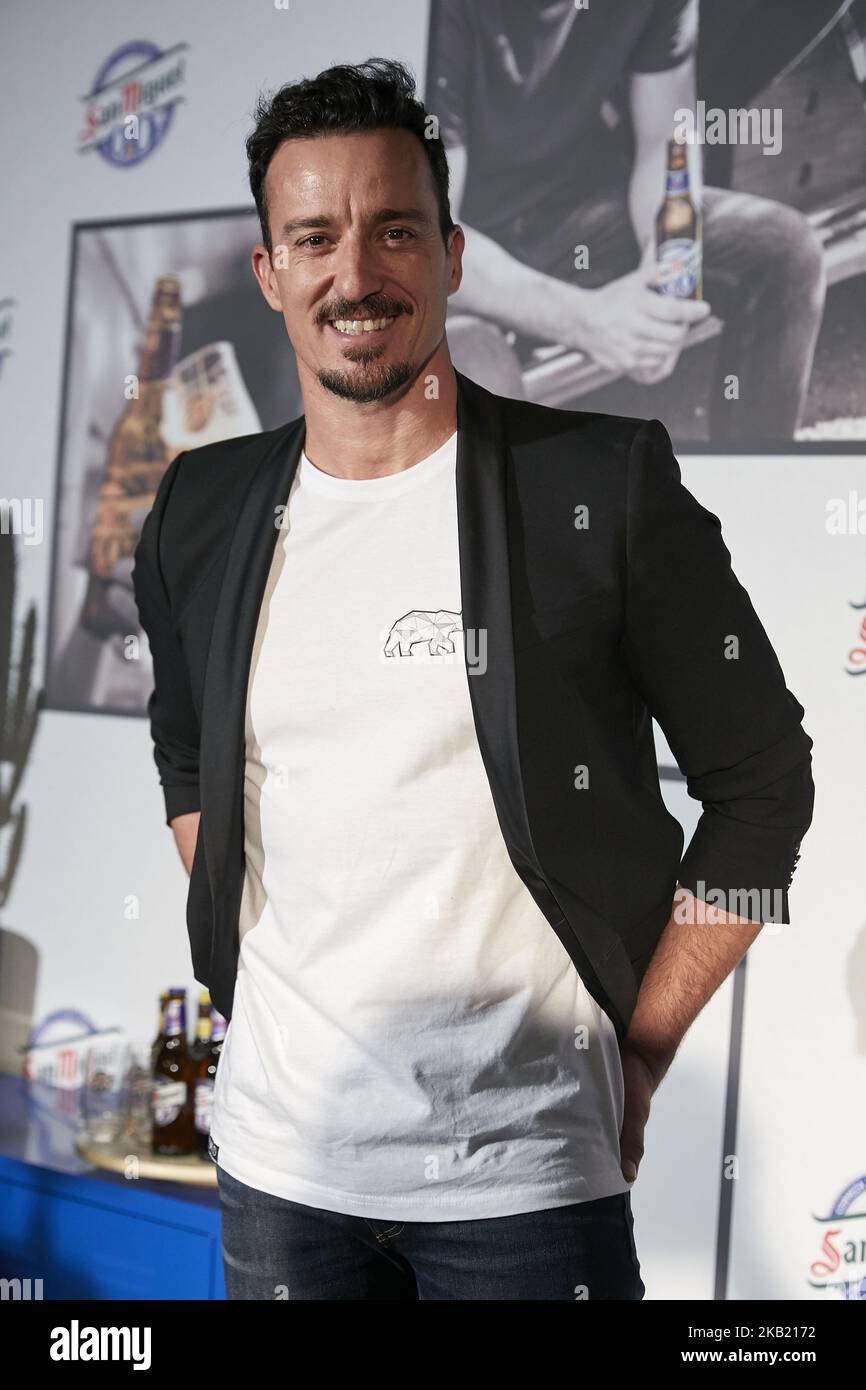 Pablo Puyol partecipa alla presentazione di San Miguel RO, OM al Gymage Theatre di Madrid, Spagna. Ottobre 09, 2018. (Foto di Angel Perez Meca/NurPhoto) Foto Stock