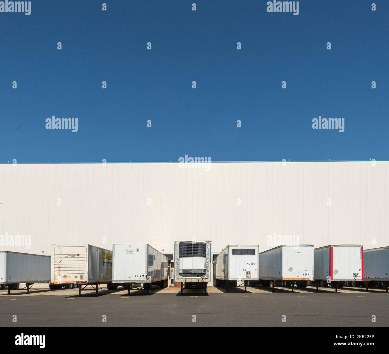 Autocarri per semirimorchio Foto Stock