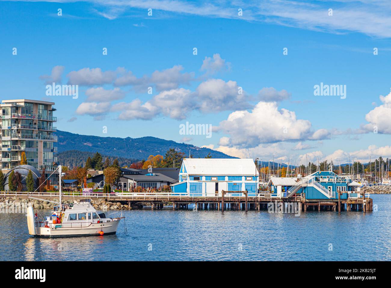 Lungomare di Sidney sull'isola di Vancouver, British Columbia Canada Foto Stock