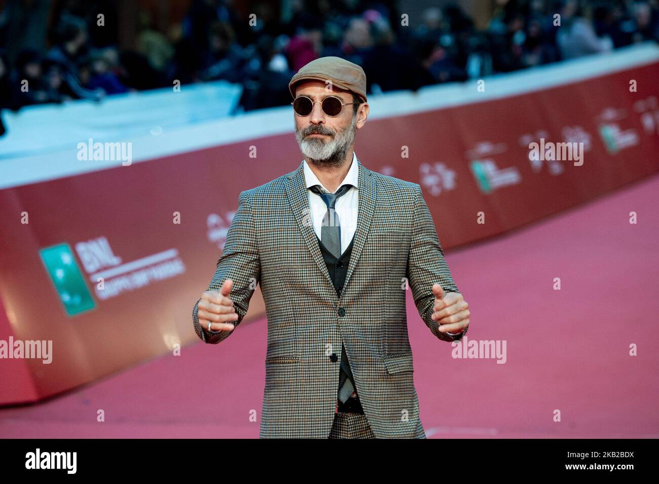 L'attore e modello Raz Degan partecipa al Red Carpet durante il 13th° Festival del Cinema di Roma all'Auditorium Parco della Musica il 22 ottobre 2018. (Foto di Giuseppe Maffia/NurPhoto) Foto Stock