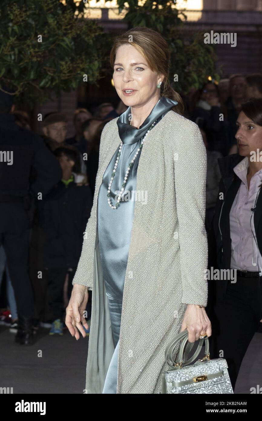 La Regina Noor di Giordania partecipa a un concerto per celebrare il 80th° compleanno della Regina Sofia presso la Scuola superiore di Musica Regina Sofia il 2 novembre 2018 a Madrid, Spagna. (Foto di Oscar Gonzalez/NurPhoto) Foto Stock