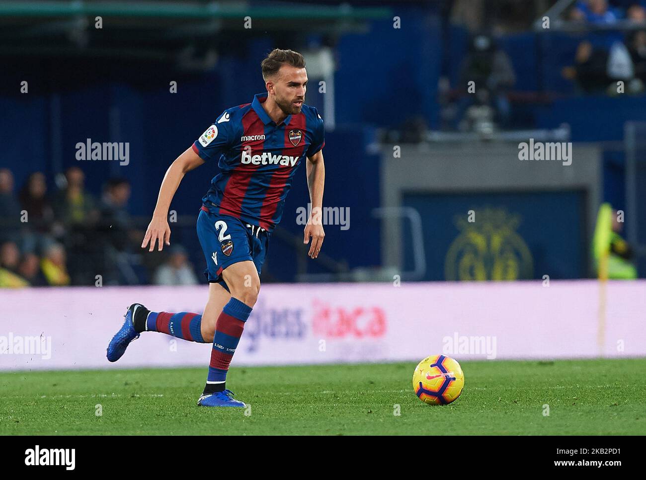 Borja Mayoral di Levante UD durante la partita la Liga tra Villarreal CF e Levante UD allo Stadio la Ceramica il 4 novembre 2018 a Vila-real, Spagna (Foto di Maria Jose Segovia/NurPhoto) Foto Stock