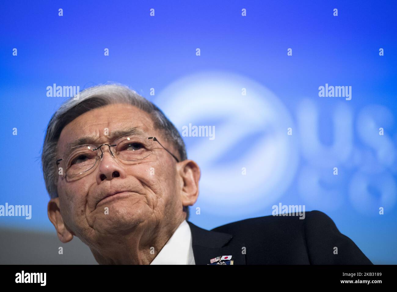 Norman Yoshio Mineta è un politico americano. Membro del Partito democratico, durante la presentazione del Mineta Legacy Project, della Japan Foundation for the United States e del Consiglio USA-Giappone, il film documentario, an American Story: Norman Mineta e la sua eredità, raccontano la vita e la carriera del Segretario Norman Mineta (Vice Presidente del Consiglio dei Consiglieri della USJC), a Tokyo, Giappone, 09 novembre 2018. (Foto di Alessandro di Ciommo/NurPhoto) Foto Stock