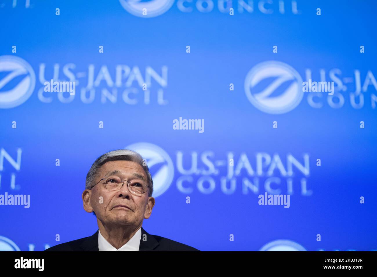 Norman Yoshio Mineta è un politico americano. Membro del Partito democratico, durante la presentazione del Mineta Legacy Project, della Japan Foundation for the United States e del Consiglio USA-Giappone, il film documentario, an American Story: Norman Mineta e la sua eredità, raccontano la vita e la carriera del Segretario Norman Mineta (Vice Presidente del Consiglio dei Consiglieri della USJC), a Tokyo, Giappone, 09 novembre 2018. (Foto di Alessandro di Ciommo/NurPhoto) Foto Stock