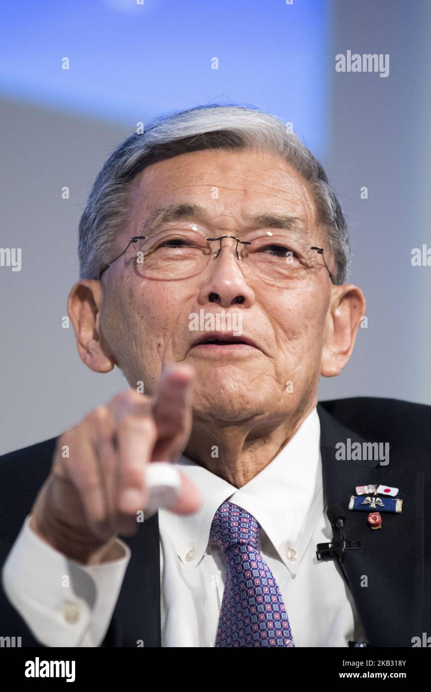 Norman Yoshio Mineta è un politico americano. Membro del Partito democratico, durante la presentazione del Mineta Legacy Project, della Japan Foundation for the United States e del Consiglio USA-Giappone, il film documentario, an American Story: Norman Mineta e la sua eredità, raccontano la vita e la carriera del Segretario Norman Mineta (Vice Presidente del Consiglio dei Consiglieri della USJC), a Tokyo, Giappone, 09 novembre 2018. (Foto di Alessandro di Ciommo/NurPhoto) Foto Stock