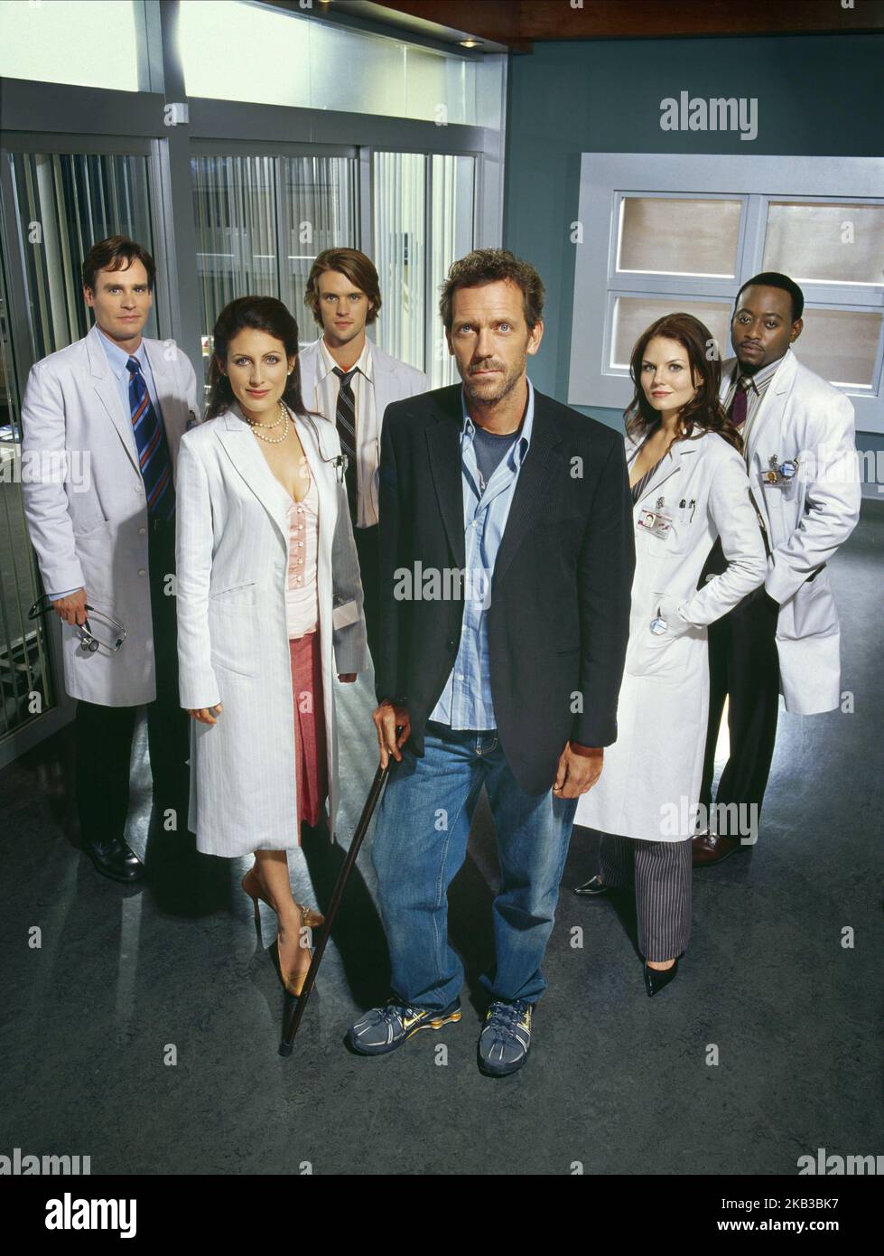 CASA M.D., ROBERT SEAN LEONARD, LISA EDELSTEIN, JESSE SPENCER, HUGH LAURIE, JENNIFER MORRISON, OMAR EPPS, 2004 Foto Stock