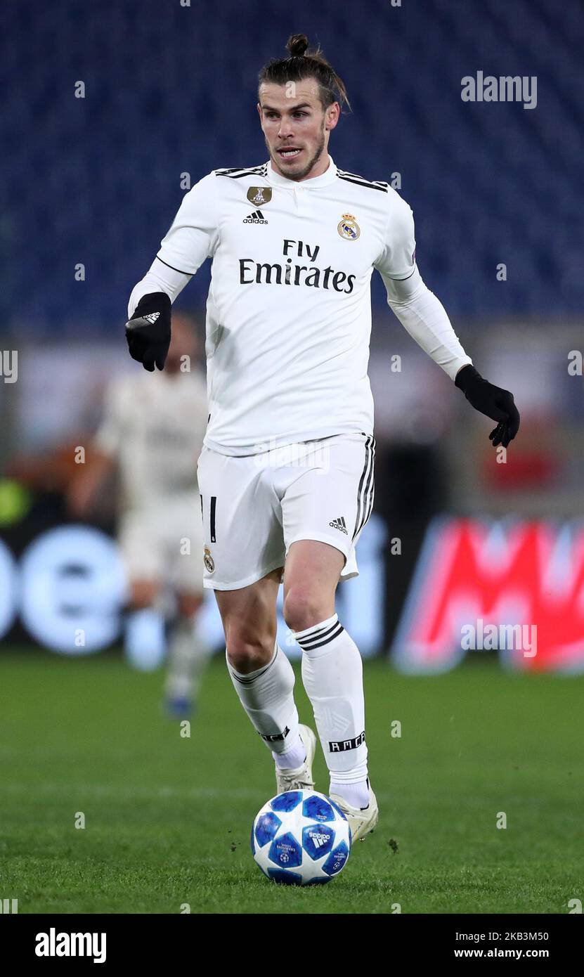 AS Roma contro FC Real Madrid : UEFA Champions League Group G Gareth Bale del Real Madrid allo stadio Olimpico di Roma il 27 novembre 2018. (Foto di Matteo Ciambelli/NurPhoto) Foto Stock