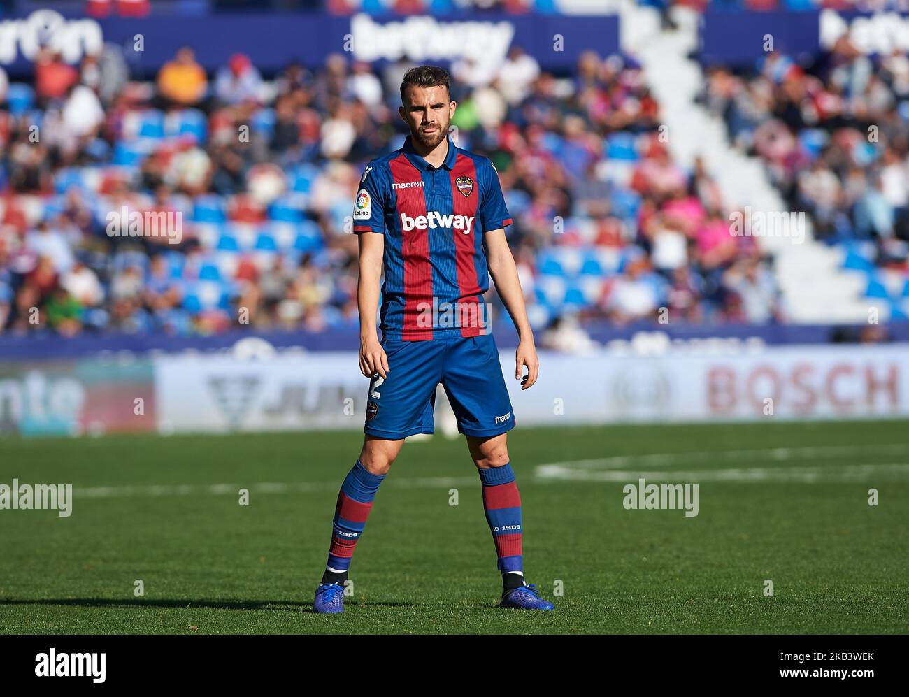 Borja Mayoral di Levante UD durante la partita della Copa del Rey tra Levante UD e Club Deportivo Lugo allo Stadio Ciutat de Valencia il 6 dicembre 2018 a Valencia, Spagna (Foto di Maria Jose Segovia/NurPhoto) Foto Stock